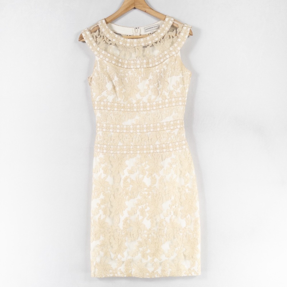 Elegant Cream Lace Dress